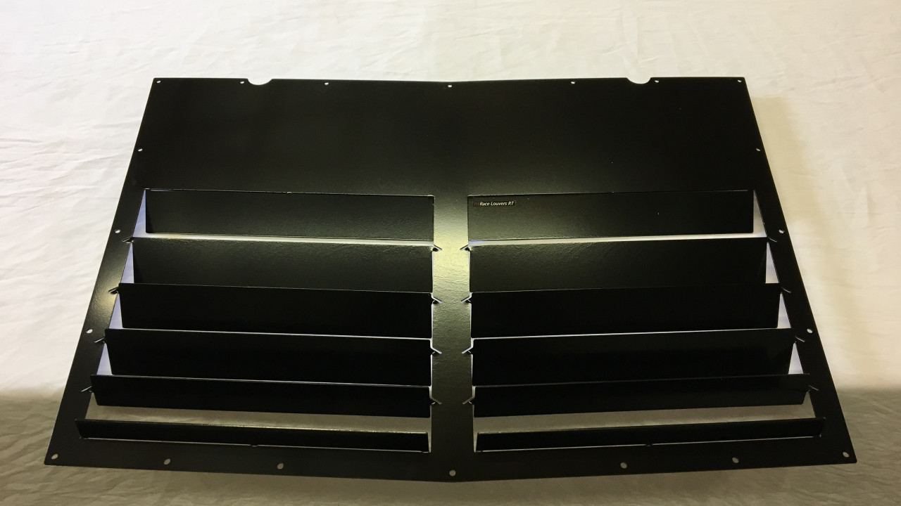 Race Louver '92-00 Subaru WRX Scoop Delete RT trim straight angular pair car hood extractor is designed for street, high performance driving and track duty.