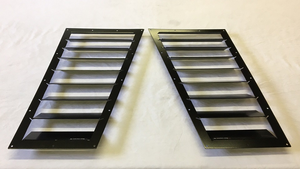Race Louvers - Mazda Miata RS Street Trim Side Pair Hood Extractor