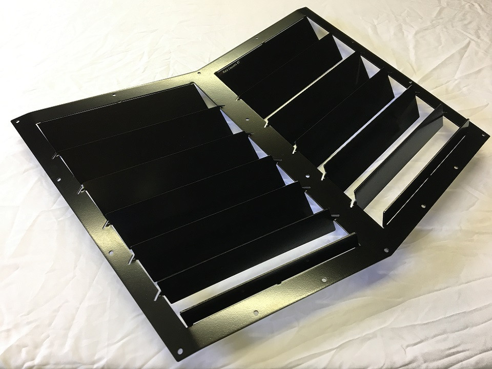 Race Louvers - Corvette C7 Z06 RT Track Trim Center Hood Extractor