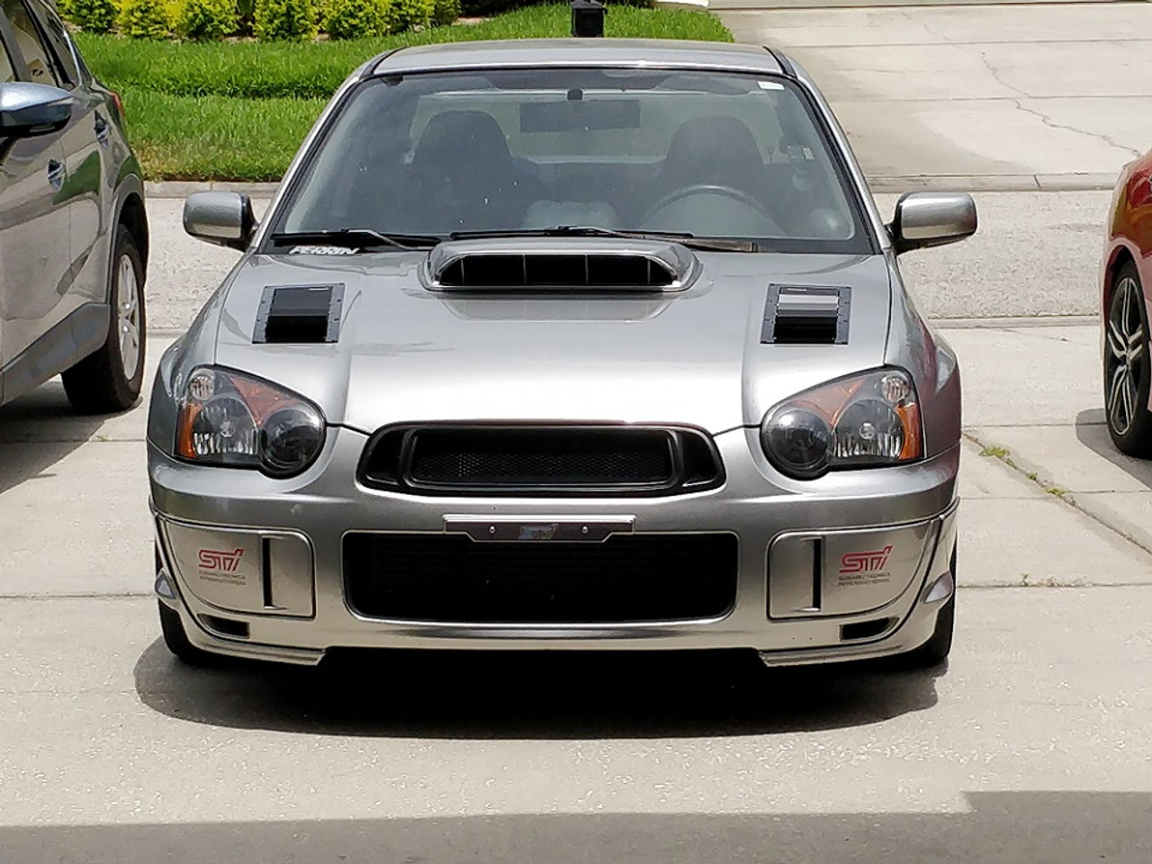 Race Louver Impreza RS trim straight angular pair car hood vent designed for street, high performance driving and light track duty.