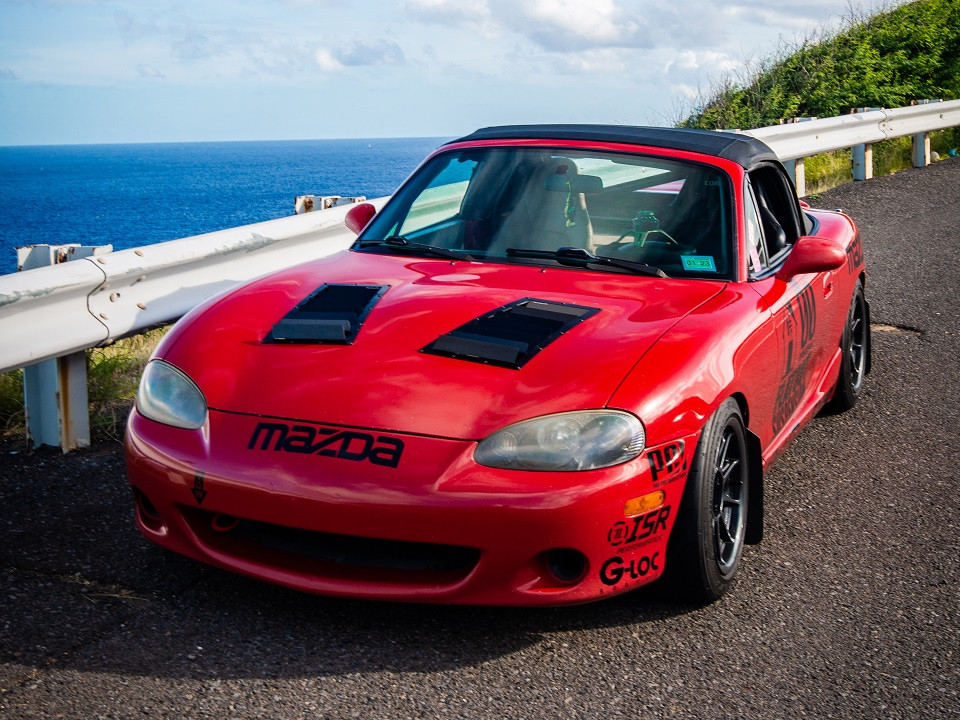 Race Louvers - Mazda Miata Nasa ST/TT3-6 Spec Side Pair Hood Extractor