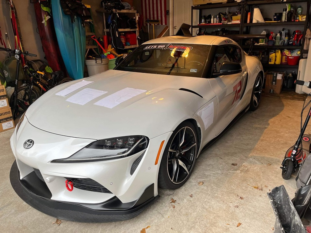 Race Louver Supra RS street trim mid pair car hood vent designed for street, high performance driving and light track duty.