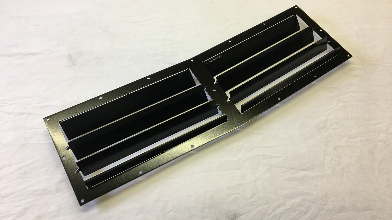 Race Louver RT trim center car hood extractor is designed for street, high performance driving and track duty.