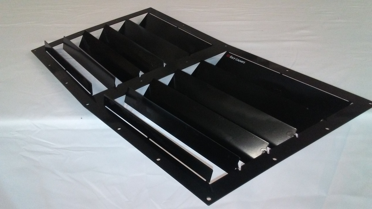 Race Louver Taurus RT trim center car hood extractor is designed for street, high performance driving and track duty.