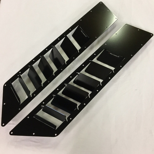Race Louver RS trim center car hood vent designed for street, high performance driving and light track duty