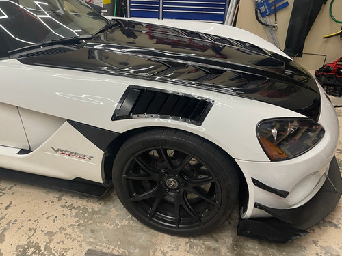 Race Louvers Fender Louvers designed to increase engine and brake cooling while increasing front downforce