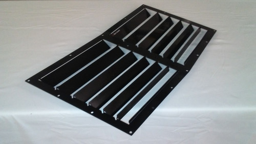 Race Louver Mustang GT RS trim center car hood vent designed for street, high performance driving and light track duty.
