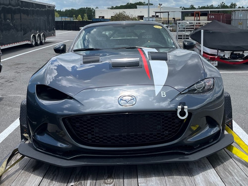 Race Louver Miata NC/ND RT track trim center car hood extractor is designed for street, high performance driving and track duty.