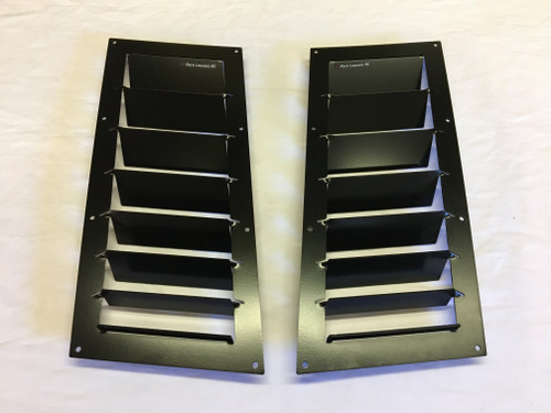 Race Louver BMW F22 Nasa ST/TT3-6 Spec straight angular pair car hood vent designed for street, high performance driving and light track duty.