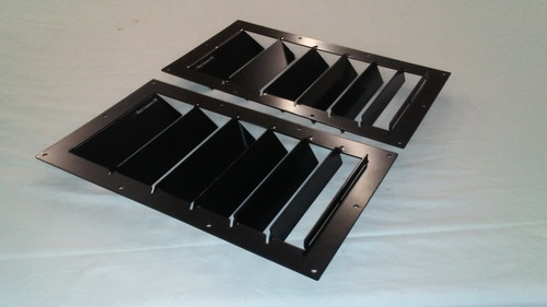 Race Louver RS trim straight pair car hood vent designed for street, high performance driving and light track duty.
