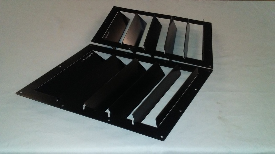 Race Louvers Track Trim Angular Pair Hood Extractor