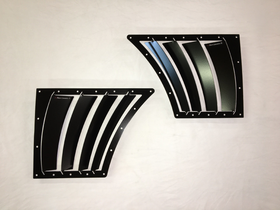 Race Louvers Miata NA NB Large FL Fender Trim Fender Vent Extractor Kit