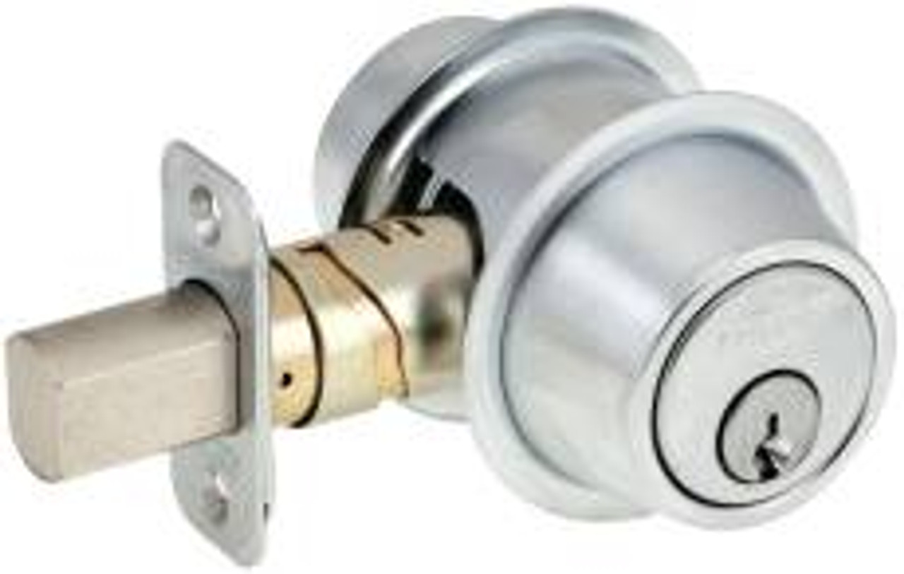 Schlage B562P-C-626 double cylinder deadbolt, Satin Chrome