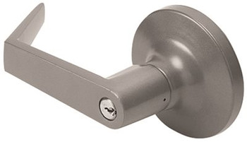 Classroom function or Night latch 
◾ Trims work with both 2100 & 7100 
◾ Key-in-lever 
◾ 161 prep 
◾ Through-bolted. 1 3/4" door standard 
◾ ADA compliant lever style 
◾ 1-Year warranty 
◾ Finish: 626 (Satin Chrome plated
 Classroom function or Night latch 
◾ Trims work with both 2100 & 7100 
◾ Key-in-lever 
◾ 161 prep 
◾ Through-bolted. 1 3/4" door standard 
◾ ADA compliant lever style 
◾ 1-Year warranty 
◾ Finish: 626 (Satin Chrome plated