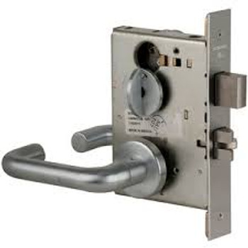 L9480R-18A-606 Schlage L Series Storeroom with Deadbolt Commercial