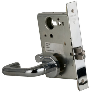 Schlage L9456P 18A 626 Corridor Mortise Lock with Deadbolt, Satin