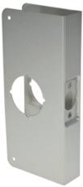 Don -Jo  2-S-CW  Wrap Around Door Plate Cyl Locks 2.3/8" BS-Stainless Steel-1-3/4" THK Door 4"x9"