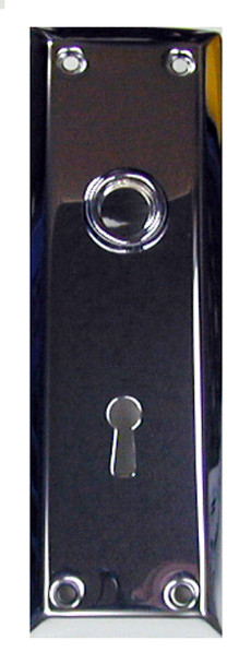 Knob bearing & key slot  escutcheon  Plate Set  7-1/2” x 2-1/4” # 2000-2003  -Sold as Set