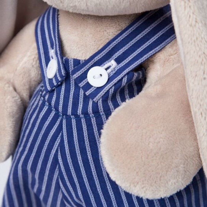 "Zaika Mi in Blue Bib" Plush Cosy Stuffed Toy 10"  