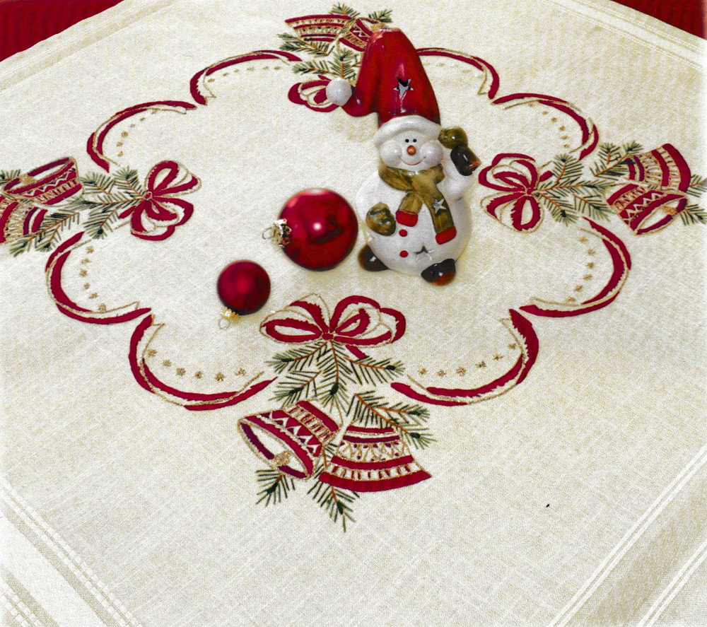  "Christmas Bells" Tablecloth Kit for Embroidery Duftin 07063