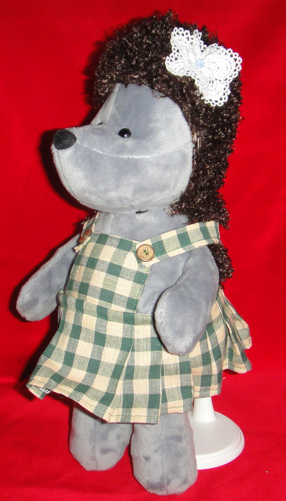 "Katie" Hedgehog Plush Stuffed Toy Veralis 13" 