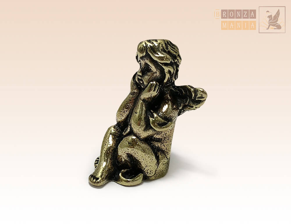 "Pensive Angel" Souvenir Сollectable Figure Statue BronZamania B2025