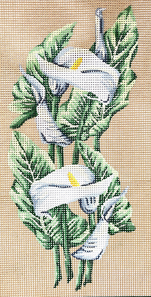 "Calla" Printed Canvas for  Needlepoint Tapestry Gobelin  Embroidery Diamant Gobelin L 42504