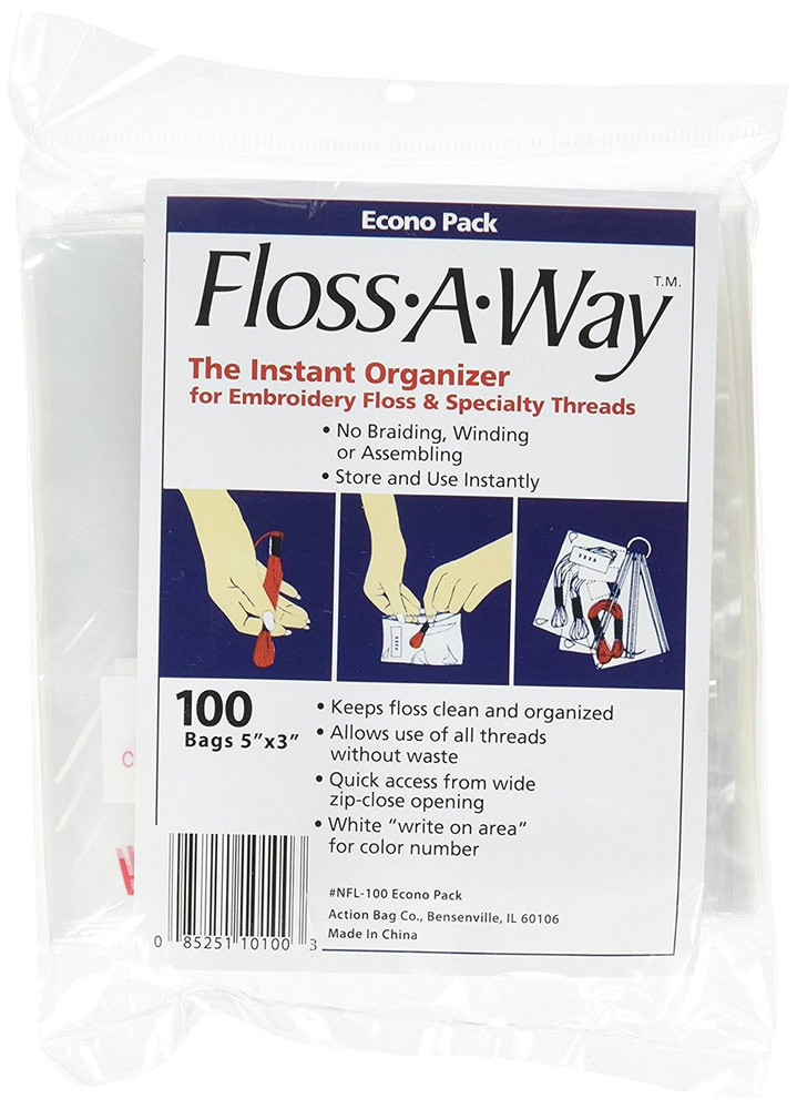 Floss-A-Way Organizer-3"X5" 100/Pkg