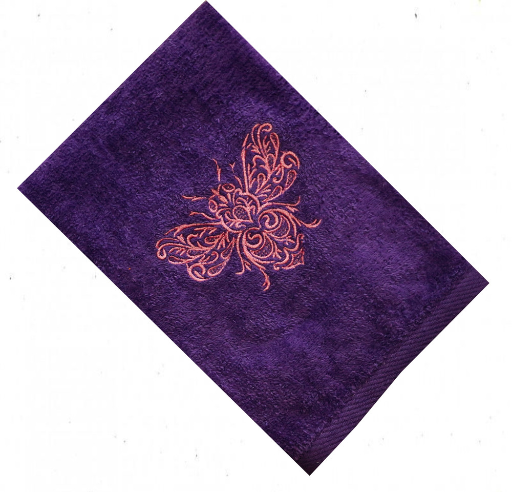 "Bee" White Towel Gift Embroidered Hand Kitchen Towel  Veralis