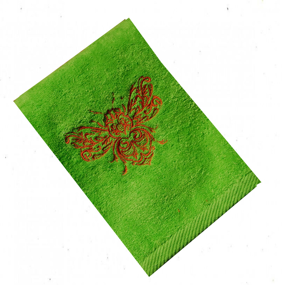 "Bee" White Towel Gift Embroidered Hand Kitchen Towel  Veralis