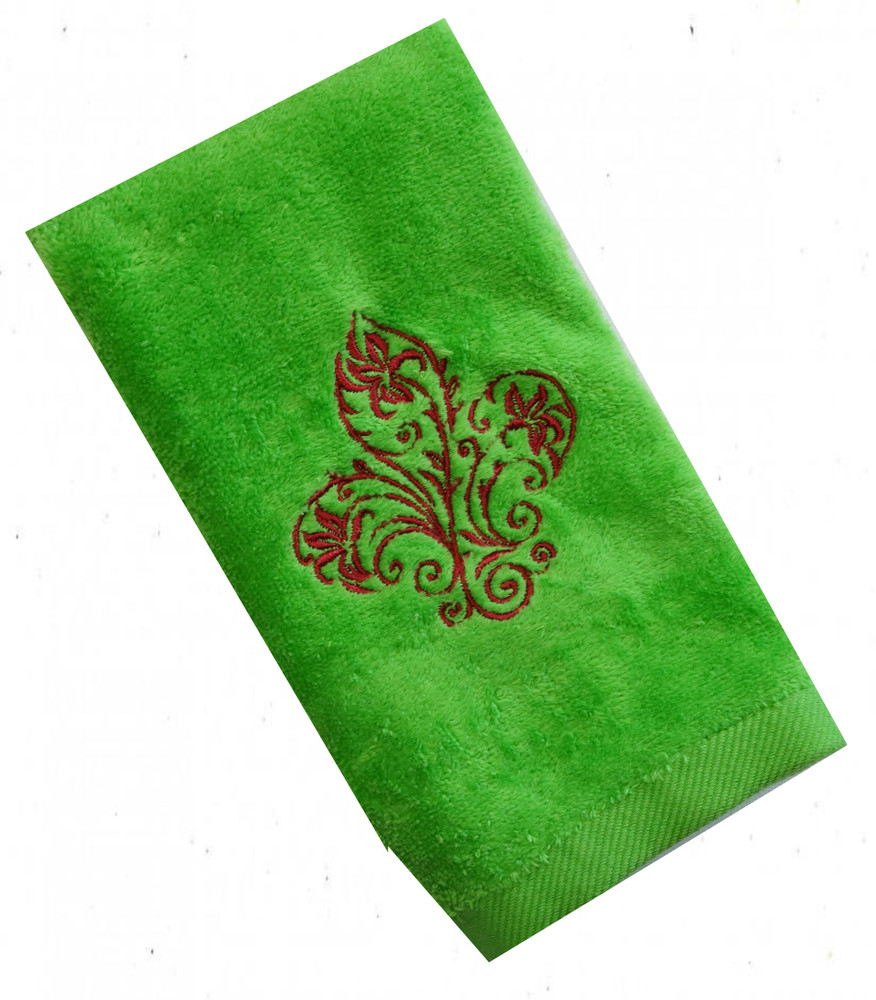 "Lily" Towel Gift Embroidered Hand Kitchen Towel  Veralis