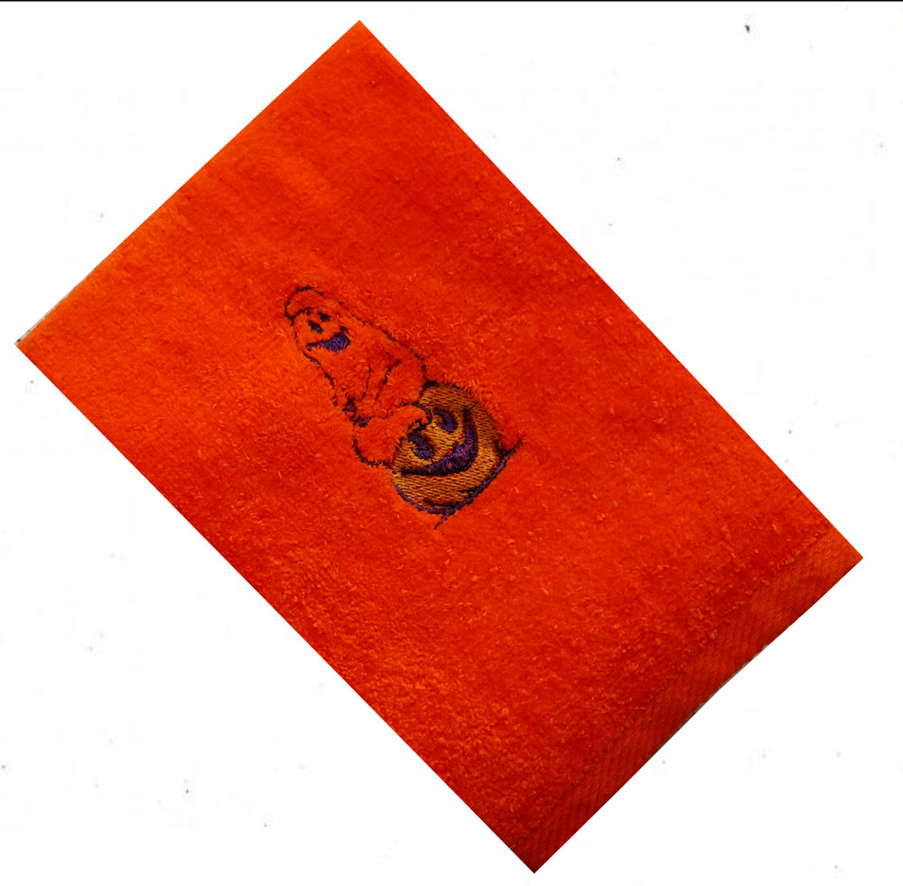 "Gost and Punkin" Towel Gift Embroidered Hand Kitchen Towel  Veralis