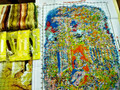 "The Woman Under Apple Tree" Printed stamped Cross Stitch Needlework Set R455