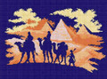 "Desert Caravan" Printed Canvas for Cross Stitch Tapestry Gobelin Embroidery Orchidea 2370J