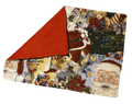 "Santa" Kit  of 2 Gobelin Tapestry Placemats Veralis