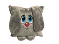 "Grey Bunny" Decorative Velvet Pillow Veralis