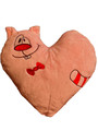 " Valentin Heart" Decorative Velvet Throw Pillow Veralis