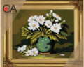 "Chamomile" Printed Needlepoint Tapestry  Canvas Collection D'art  6255