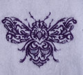 "Bee" White Towel Gift Embroidered Hand Kitchen Towel  Veralis