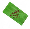 "I love you" White Towel Gift Embroidered Hand Kitchen Towel  Veralis