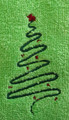 "Christmas Tree" Towel Gift Embroidered Hand Kitchen Towel  Veralis