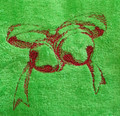 "Christmas Bells" Towel Gift Embroidered Hand Kitchen Towel  Veralis