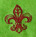 "Royal Lily" Towel Gift Embroidered Hand Kitchen Towel  Veralis