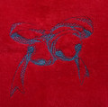"Christmas Bells" Towel Gift Embroidered Hand Kitchen Towel  Veralis