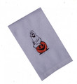 "Gost and Punkin" Towel Gift Embroidered Hand Kitchen Towel  Veralis