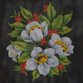"Flowers" Printed Canvas for  Needlepoint Tapestry Gobelin  Embroidery  Gobelin L 46381