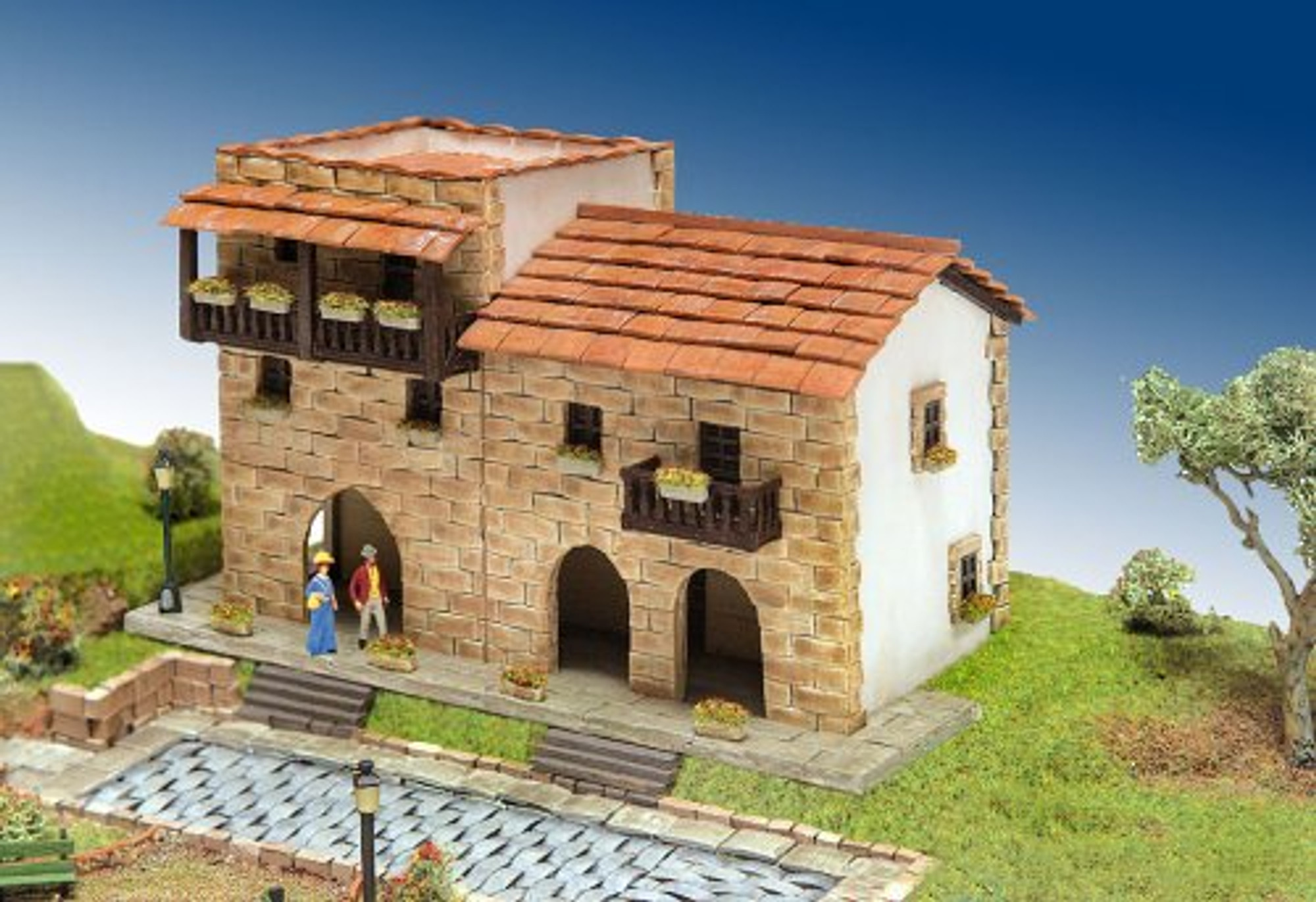 Palacete Casa Rural Country House Architectural Model Kit by Domus Kits  40208