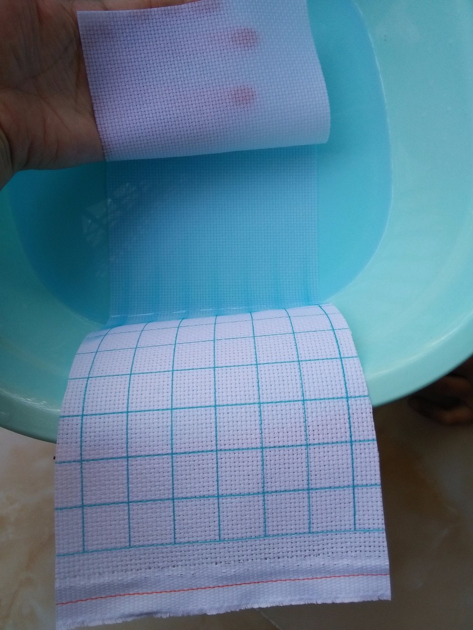 Cotton Pregrid Grided Cross Stitch Canvas 16" x 25" Veralis