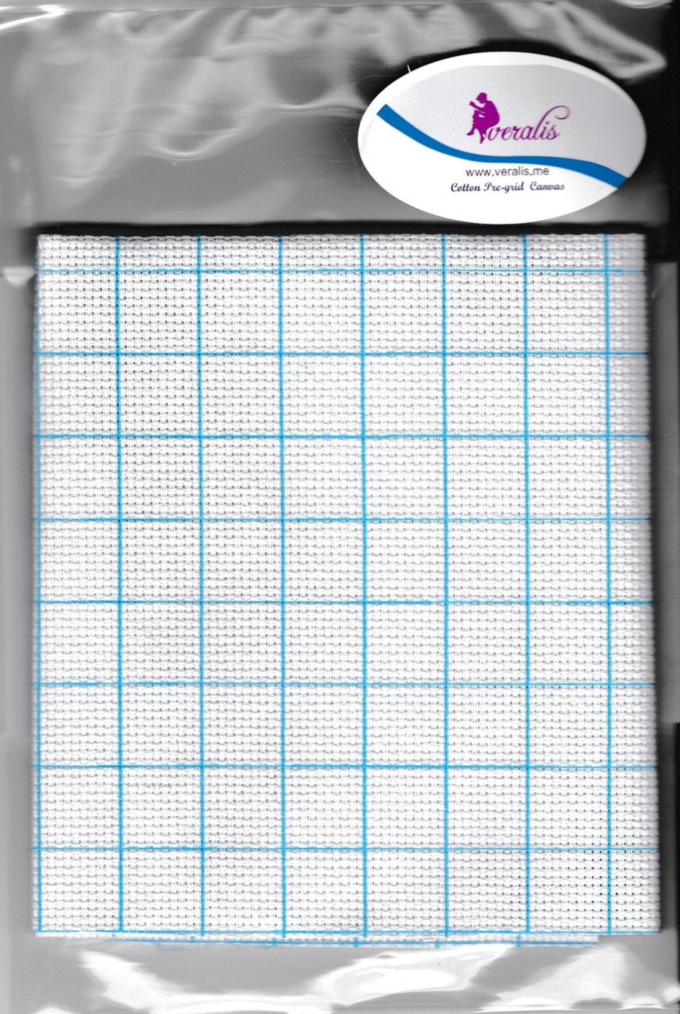 Cotton Pre-grid Grided Cross Stitch Canvas 16" x 25" - Veralis