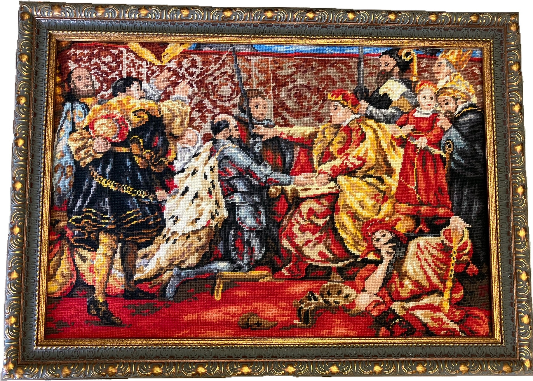 Vintage "Hold Pruski" after Jana Matejki Gobelin, Needlepoint wall art